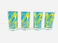 Load image into Gallery viewer, Colonial Can Company Psychedelic Retro Waves Glasses (Set of 4)
