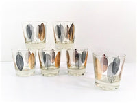Load image into Gallery viewer, Meth Signed Mid-Century Modern Leaf Glasses (Set of 6)
