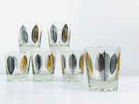Load image into Gallery viewer, Meth Signed Mid-Century Modern Leaf Glasses (Set of 6)
