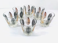 Load image into Gallery viewer, Meth Signed Mid-Century Modern Leaf Glasses (Set of 6)
