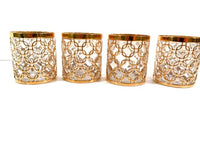 Load image into Gallery viewer, Imperial Glass Mid-Century Golden Chains Double Old Fashion Glasses (Set of 4)
