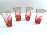 Load image into Gallery viewer, Mid-Century Pink, Gold and Blue 8-Piece Cocktail Set
