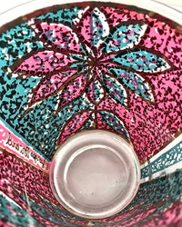 Load image into Gallery viewer, Georges Briard Signed Mid-Century Stained Glass Poinsettia Glasses (Set of 4)
