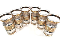 Load image into Gallery viewer, Culver Signed Mid-Century 22-Karat Gold Samoa Glasses (Set of 6)

