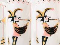 Load image into Gallery viewer, Gay Fad 1950s Court Jester Cocktail Tall Collins Glasses (Set of 4)
