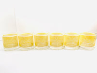 Load image into Gallery viewer, Georges Briard Signed Mid-Century Yellow and White Netting Glasses (Set of 6)
