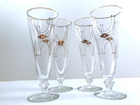 Load image into Gallery viewer, Libbey Mid-Century Adagio Pilsner Glasses (Set of 4)
