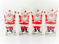 Load image into Gallery viewer, Vintage Santa Claus Brings Good Cheer Glasses (Set of 4)
