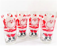 Load image into Gallery viewer, Vintage Santa Claus Brings Good Cheer Glasses (Set of 4)
