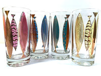 Load image into Gallery viewer, Fred Press Signed Mid-Century Fish Glasses (Set of 4)
