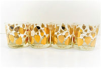 Load image into Gallery viewer, Georges Briard Signed Mid-Century Golden Leaves Glasses (Set of 4)
