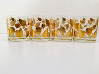 Load image into Gallery viewer, Georges Briard Signed Mid-Century Golden Leaves Glasses (Set of 4)
