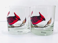 Load image into Gallery viewer, Couroc Signed Mid-Century Red Cardinal Old Fashion Glasses (Set of 2)
