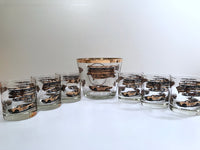 Load image into Gallery viewer, Libbey Mid-Century Indianapolis 500 Promotional 7-Piece Cocktail Bar Set
