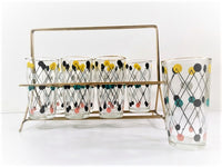 Load image into Gallery viewer, Hazel Atlas Atomic Modern 9-Piece Bar Set
