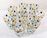 Load image into Gallery viewer, Hazel Atlas Atomic Modern 9-Piece Bar Set

