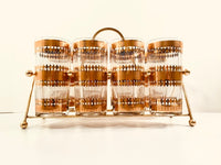 Load image into Gallery viewer, Culver Signed Mid-Century Barcelona 22-Karat Gold Highball Glasses 9-Piece Set
