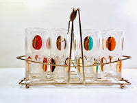 Load image into Gallery viewer, Fred Press Signed Mod Circle Glasses and Carrier (8 glasses)
