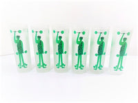 Load image into Gallery viewer, Libbey Vintage Green Giant Tall Collins Glasses (Set of 6)
