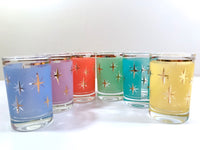 Load image into Gallery viewer, Bartlett Collins Mid-Century North Star Juice Cocktail Glasses (Set of 6)
