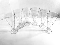 Load image into Gallery viewer, Vintage Etched Dot Pilsner - Champagne Glasses (Set of 6)
