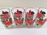 Load image into Gallery viewer, Culver Signed Mid-Century Poinsettia Glasses  (Set of 4 with Original Box)
