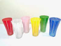 Load image into Gallery viewer, Mid-Century Bengt Orurp Johansfors Art Glass Strict (Set of 6)
