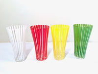 Load image into Gallery viewer, Mid-Century Bengt Orurp Johansfors Art Glass Strict (Set of 4)
