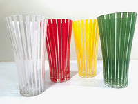 Load image into Gallery viewer, Mid-Century Bengt Orurp Johansfors Art Glass Strict (Set of 4)
