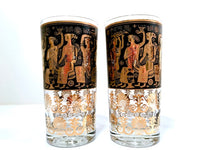 Load image into Gallery viewer, Georges Briard Signed Mid-Century Egyptian Highball Glasses (Set of 4)
