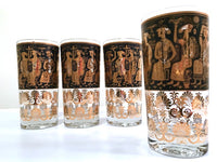 Load image into Gallery viewer, Georges Briard Signed Mid-Century Egyptian Highball Glasses (Set of 4)
