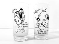 Load image into Gallery viewer, Federal Glass Party Critter Humorous Frosted Glasses (Set of 4)
