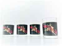 Load image into Gallery viewer, Culver Mid-Century Dasher Flying Reindeer Double Old Fashion Glasses (Set of 4)
