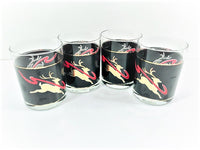 Load image into Gallery viewer, Culver Mid-Century Dasher Flying Reindeer Double Old Fashion Glasses (Set of 4)
