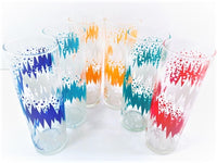 Load image into Gallery viewer, Libbey Retro Lightning Bolt Tall Collins Glasses (Set of 6)
