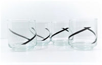 Load image into Gallery viewer, Libbey Black and White Geometric Glasses (Set of 4)
