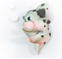 Load image into Gallery viewer, Geo Z. Lefton Signed Fish Planter and Bubbles Set
