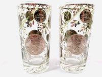 Load image into Gallery viewer, Culver Signed Midas Mid-Century Silver Coin Glasses (Set of 4)
