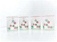 Load image into Gallery viewer, Culver Signed Mid-Century Snowflakes Double Old Fashion Glasses (Set of 4)
