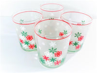 Load image into Gallery viewer, Culver Signed Mid-Century Snowflakes Double Old Fashion Glasses (Set of 4)
