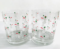 Load image into Gallery viewer, Georges Briard Signed 8-Piece Snowman Double Old Fashion Glasses
