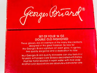 Load image into Gallery viewer, Georges Briard Signed Christmas Horn Double Old Fashion Glasses (Set of 4)
