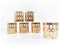 Load image into Gallery viewer, Cera Signed Mid-Century Golden Windows Glasses (Set of 6)
