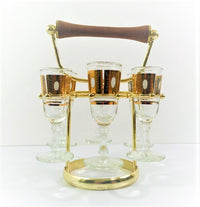 Load image into Gallery viewer, Fred Press Signed Jewel Mid-Century 7-Piece Port /Cordial Set
