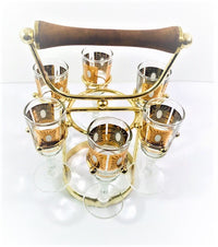 Load image into Gallery viewer, Fred Press Signed Jewel Mid-Century 7-Piece Port /Cordial Set
