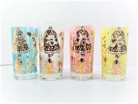 Load image into Gallery viewer, Mid-Century Atomic Christmas Ornament Highball Glasses (Set of 4)
