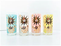 Load image into Gallery viewer, Mid-Century Atomic Christmas Ornament Highball Glasses (Set of 4)
