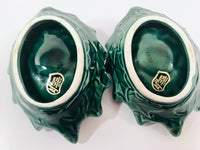 Load image into Gallery viewer, Lefton Signed Holly Berry Candle Holders (Set of 2)
