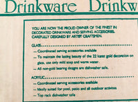 Load image into Gallery viewer, Cera Signed Mid-Century Red Ribbon Double Old Fashion Glasses (Set of 4)
