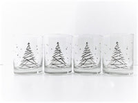 Load image into Gallery viewer, Culver Signed Mid-Century Golden Christmas Tree Double Old Fashion Glasses (Set of 4)
